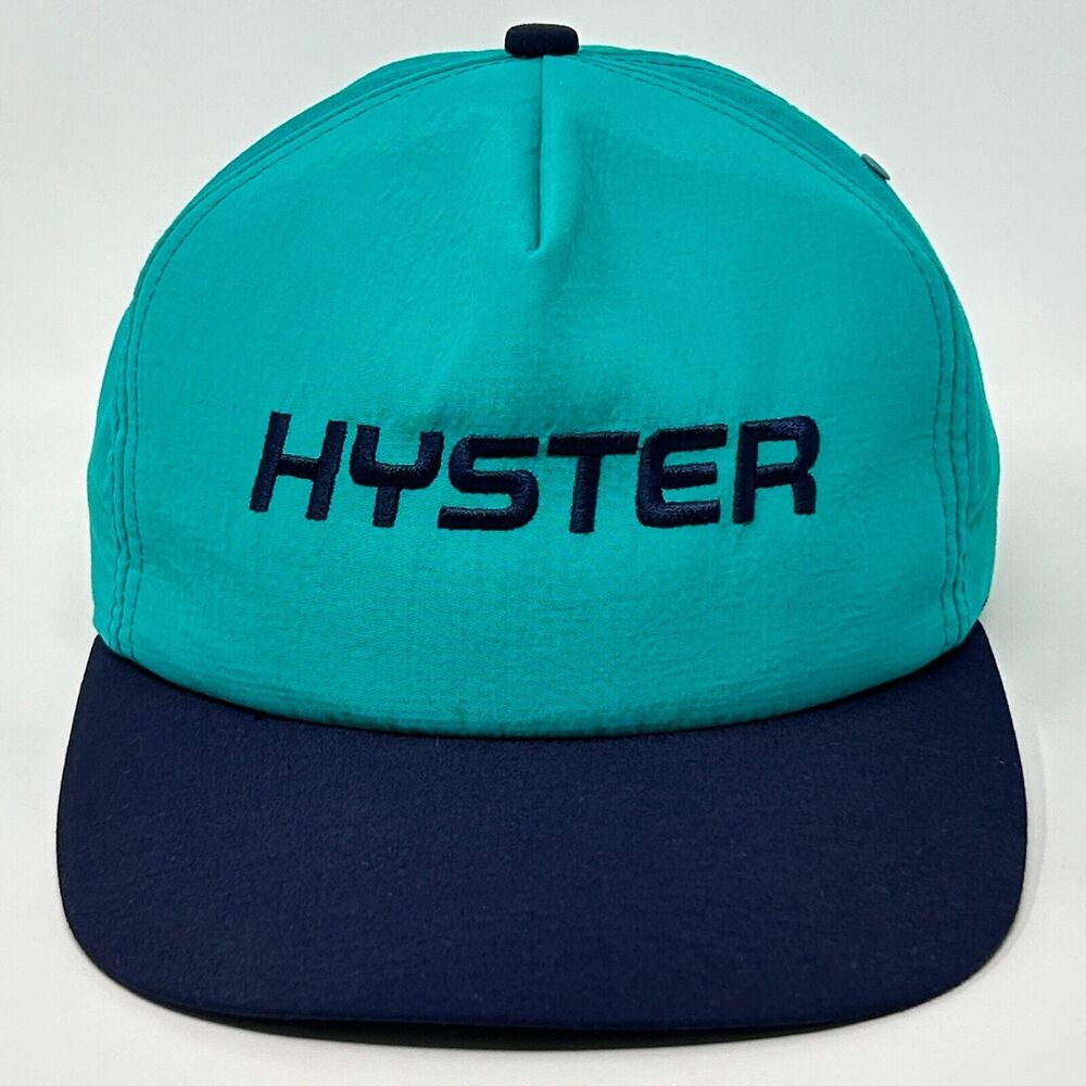Vintage Hyster Forklift Hat Baseball Cap K-Products Made In USA Snapback Green
